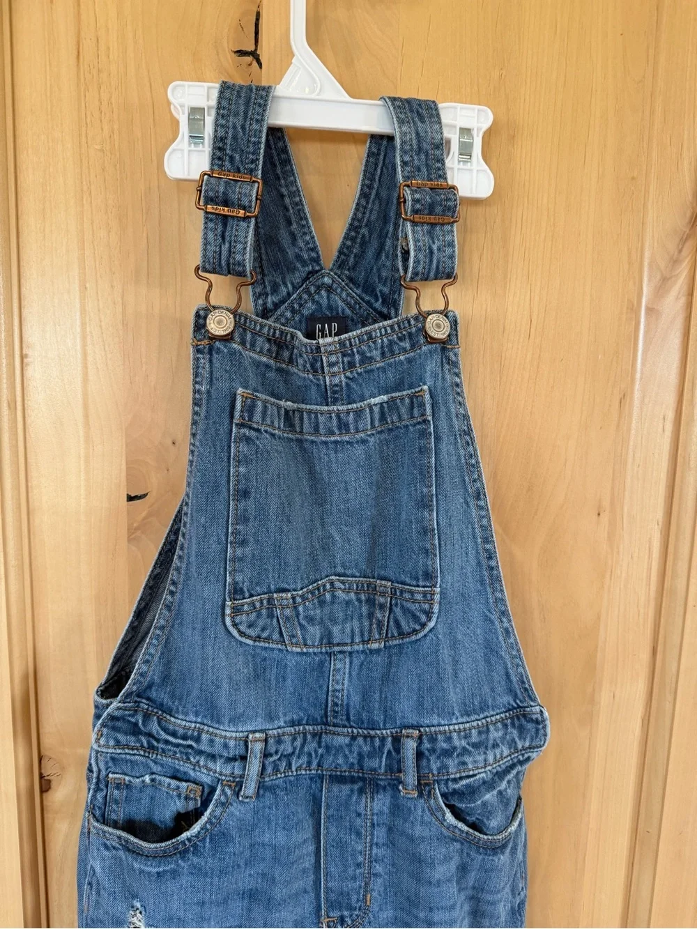 Gap Kids Denim Overall Jeans - Distressed
